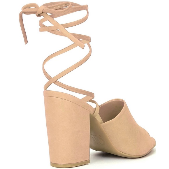 Kat-Kall Ankle Wrap Block Heel Mules - Picture 3 of 4